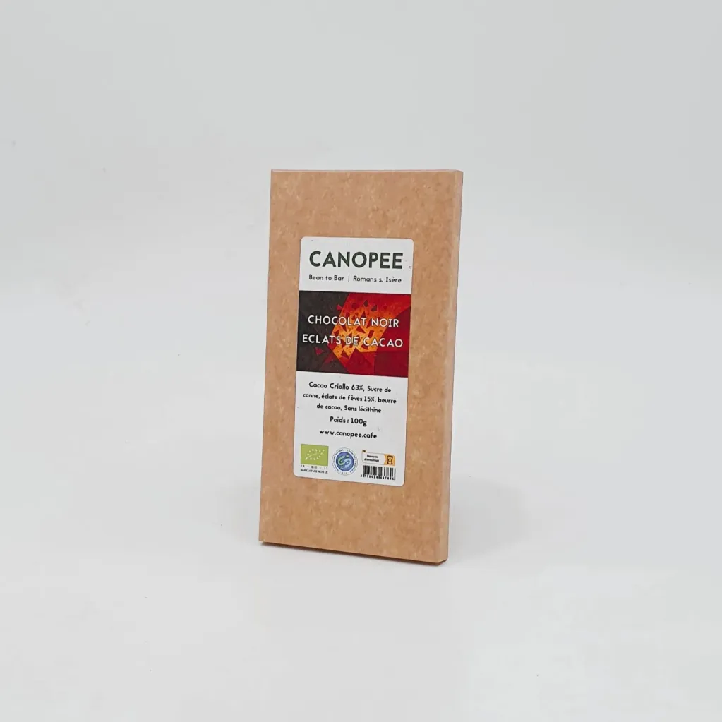 CHOCOLAT NOIR 63% ECLATS DE CACAO