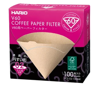 100 FILTRES HARIO V60 (2 Tasses)